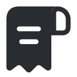 Receipt Text SVG Icon